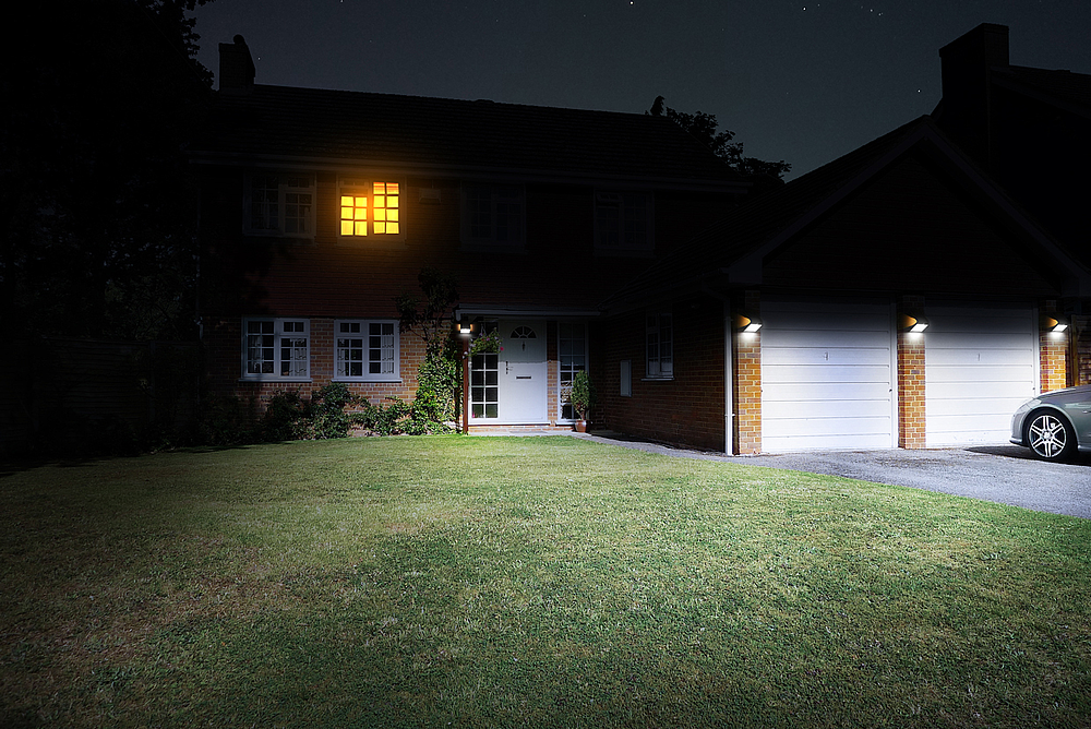 Applique solaire noir 500Lm